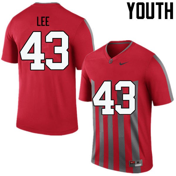 Ohio State Buckeyes #43 Darron Lee Youth Official Jersey Throwback